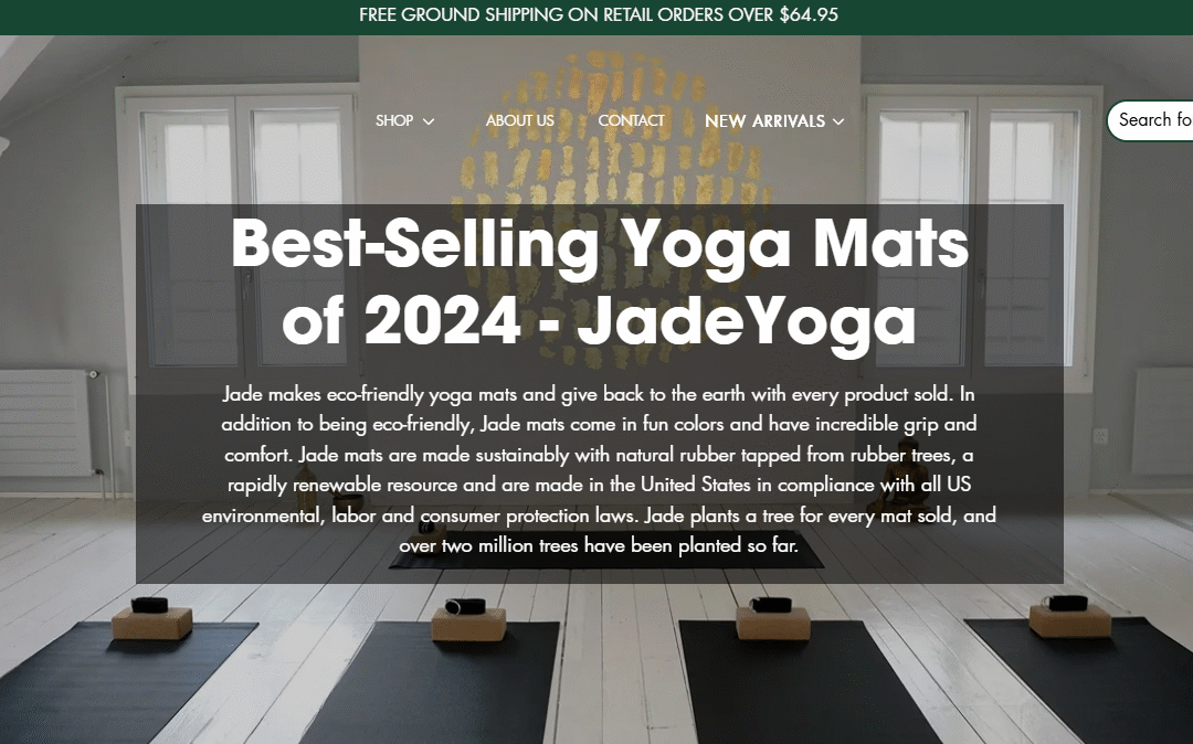 Where Are Jade Yoga Mats Manufactured & Suppiler ?