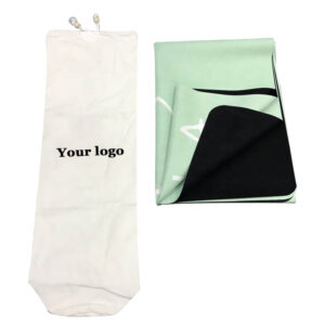 Custom travel yoga mat suede