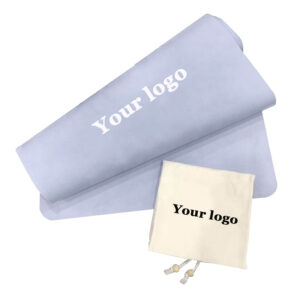Custom travel yoga mat suede
