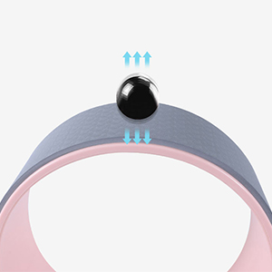 custom yoga wheel detail